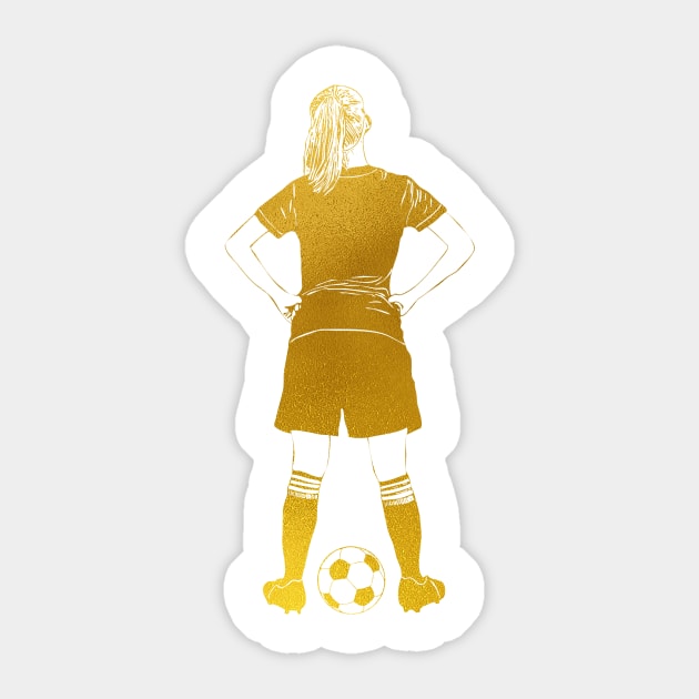 Soccer Player Girl Sticker by erzebeth